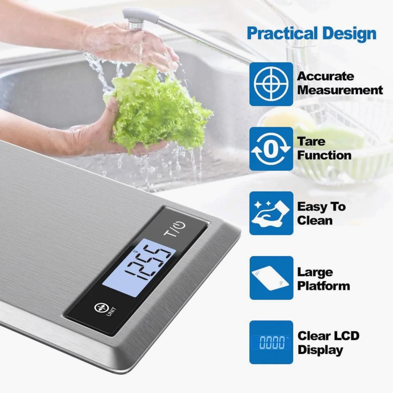 Calibra 1 Smart Nutrition Scale (Silver) Scale Renpho 