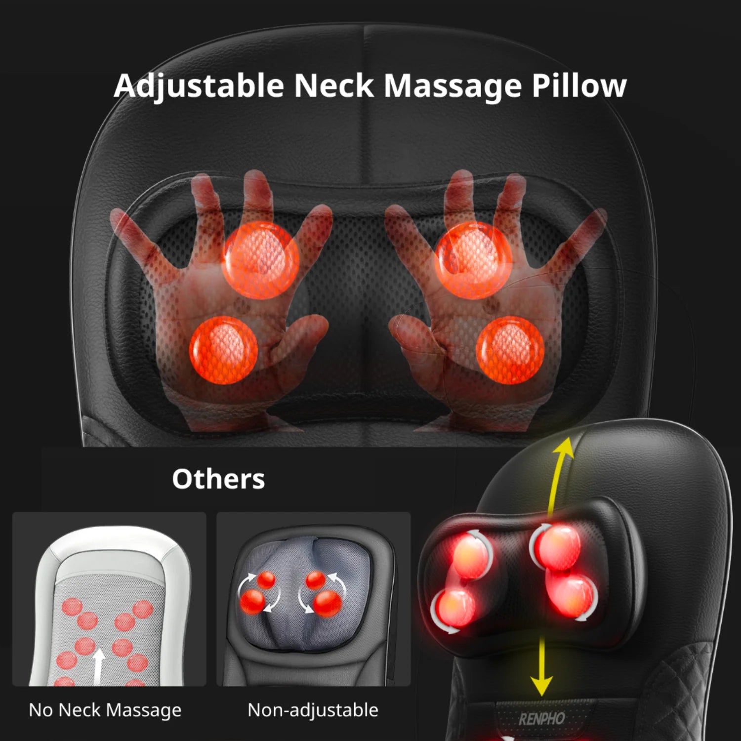 Neck & Back Seat Massage Chair Pro Massager Renpho