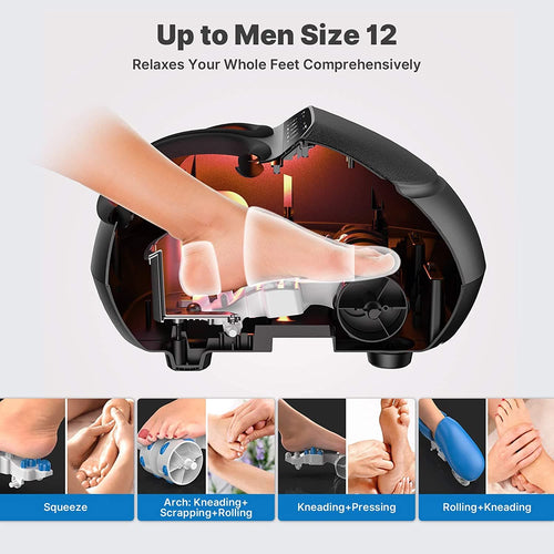 Shiatsu Foot Massager Premium(Black with Remote) Massager Renpho