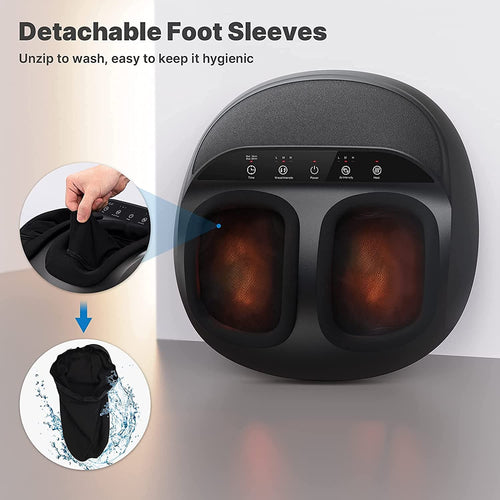 Shiatsu Foot Massager Premium(Black with Remote) Massager Renpho