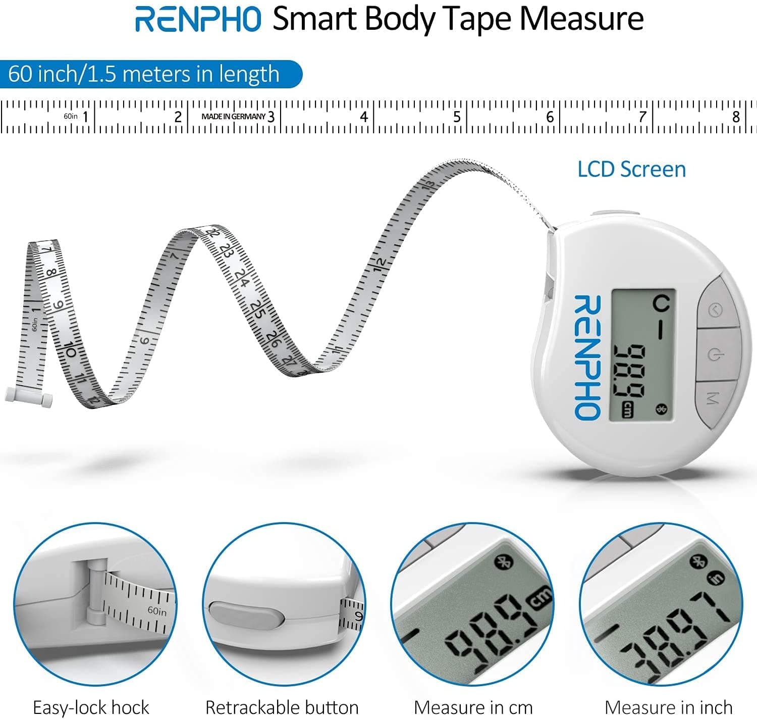 Smart Tape Measure BMF01 Scale Renpho
